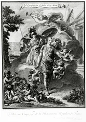 Freimaurerisches allegorisches Porträt von Louis-Philippe-Joseph d